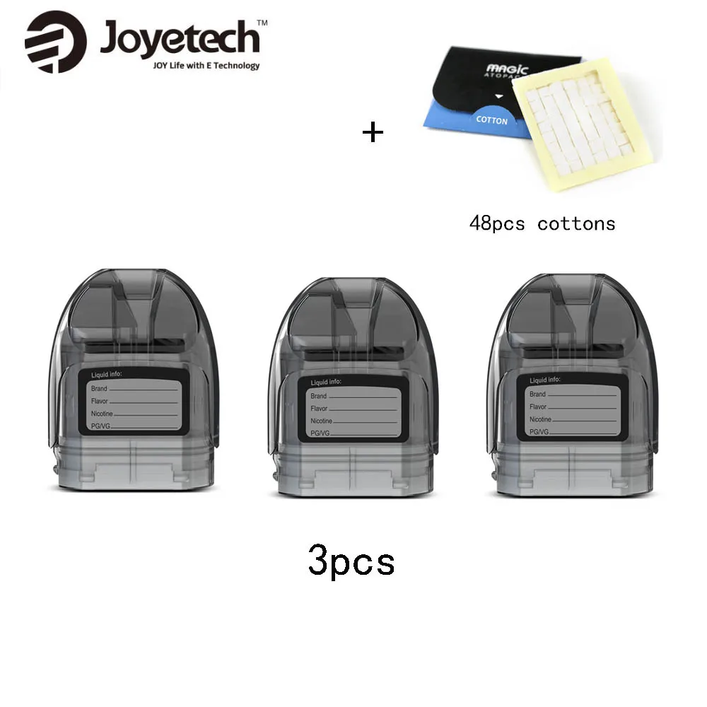 Joyetech Atopack Magic Pod картридж 2 мл/7 мл ёмкость и 48 шт. хлопок для Joyetech Atopack Magic Комплект Vape запасные части аксессуар