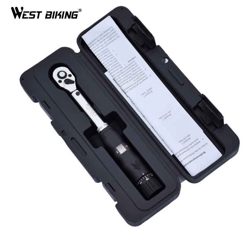 WEST BIKING 1/4'' 2-14NM Bike Torque Wrench Set Mechanical Torque Spanner Bicycle Repair Tools Kit Manual Wrenches Hand Tool Set