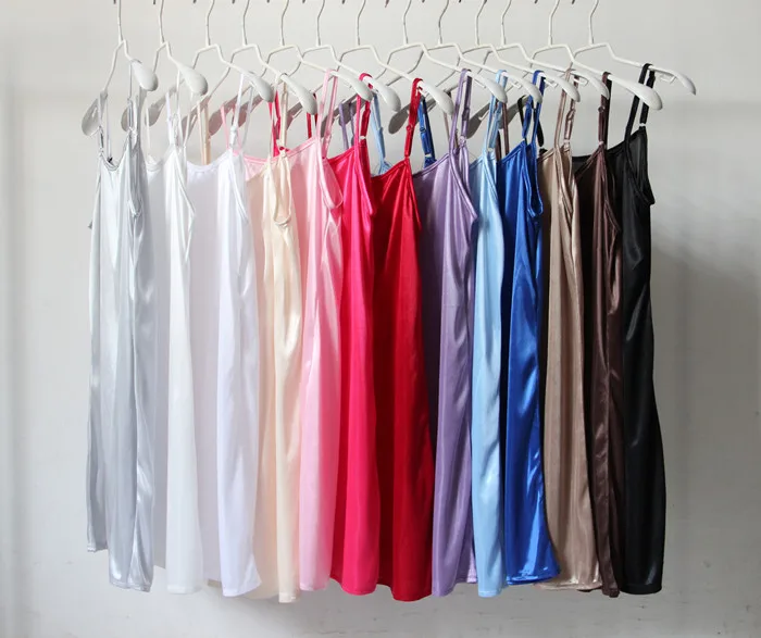 

new summer Sleeveless women's full slips spaghetti strap basic all-match slips plus size tank all-match slips underdress