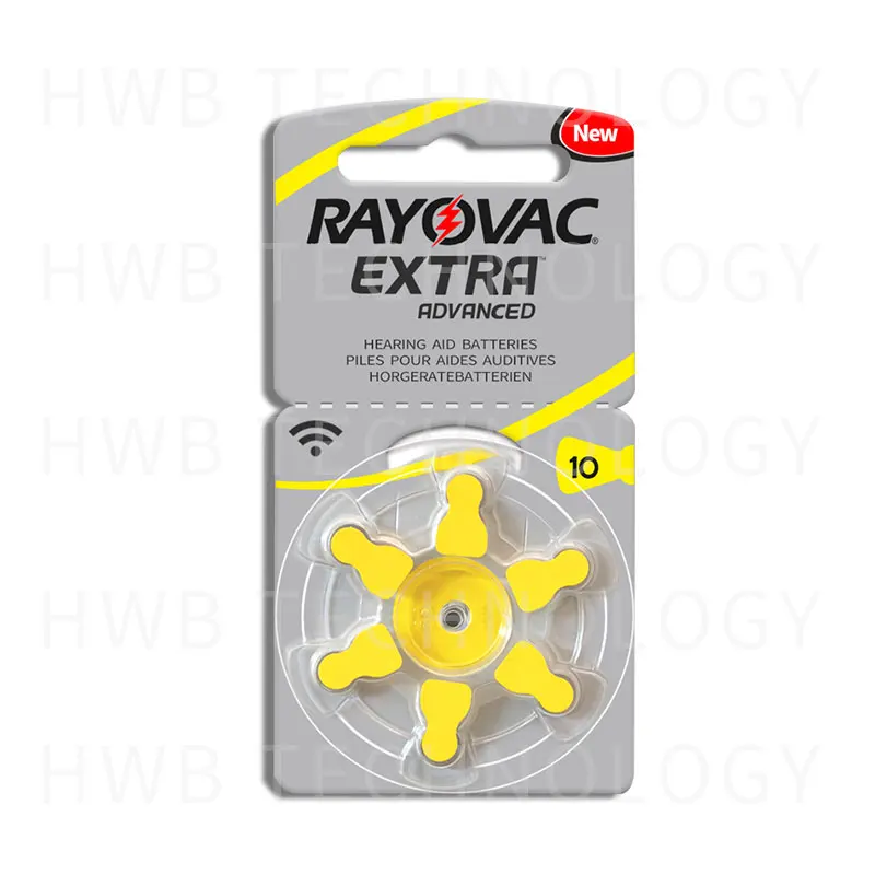 Батарейки для слухового аппарата Rayovac 10 A10 p10 PR70 6x1 (карта) бесплатная доставка
