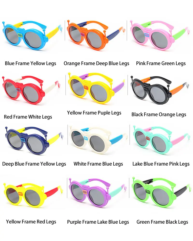 Детская Солнцезащитные очки для женщин Симпатичные Защита от солнца Робот мультфильм Сложите Очки Мода Óculos поляризатор Защита от солнца