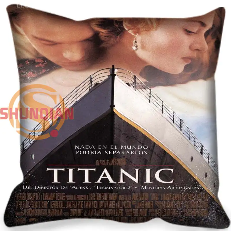 Горячая изготовленная на заказ Подушка Titanic, чехол на молнии,, 35x35 см, 40x40 см, 45x45 см, 60x60 см, две стороны, Наволочка на заказ, ваше изображение