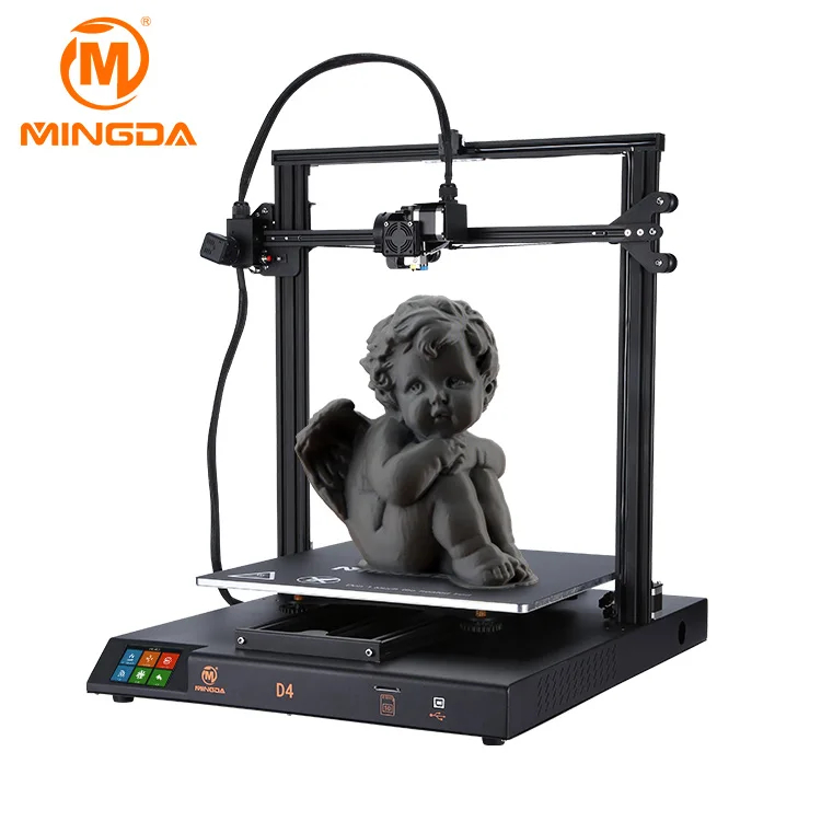 Дешевая цена Высокая точность рабочего стола DIY kit 3d принтер MINGDA D4 большой металлический 3D принтер размер сборки 420*420*400 мм