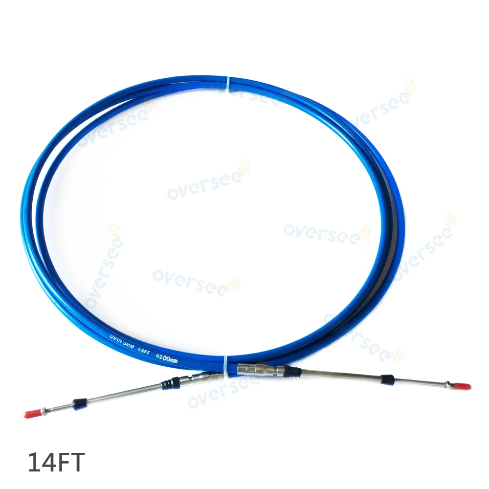 OVERSEE Outboard Throttle Shift Cable, Remote Control Box Cable 14Ft