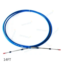 OVERSEE Outboard Throttle Shift Cable Remote Control Box Cable 14Ft For Yamaha Tohatsu Outboard Engine