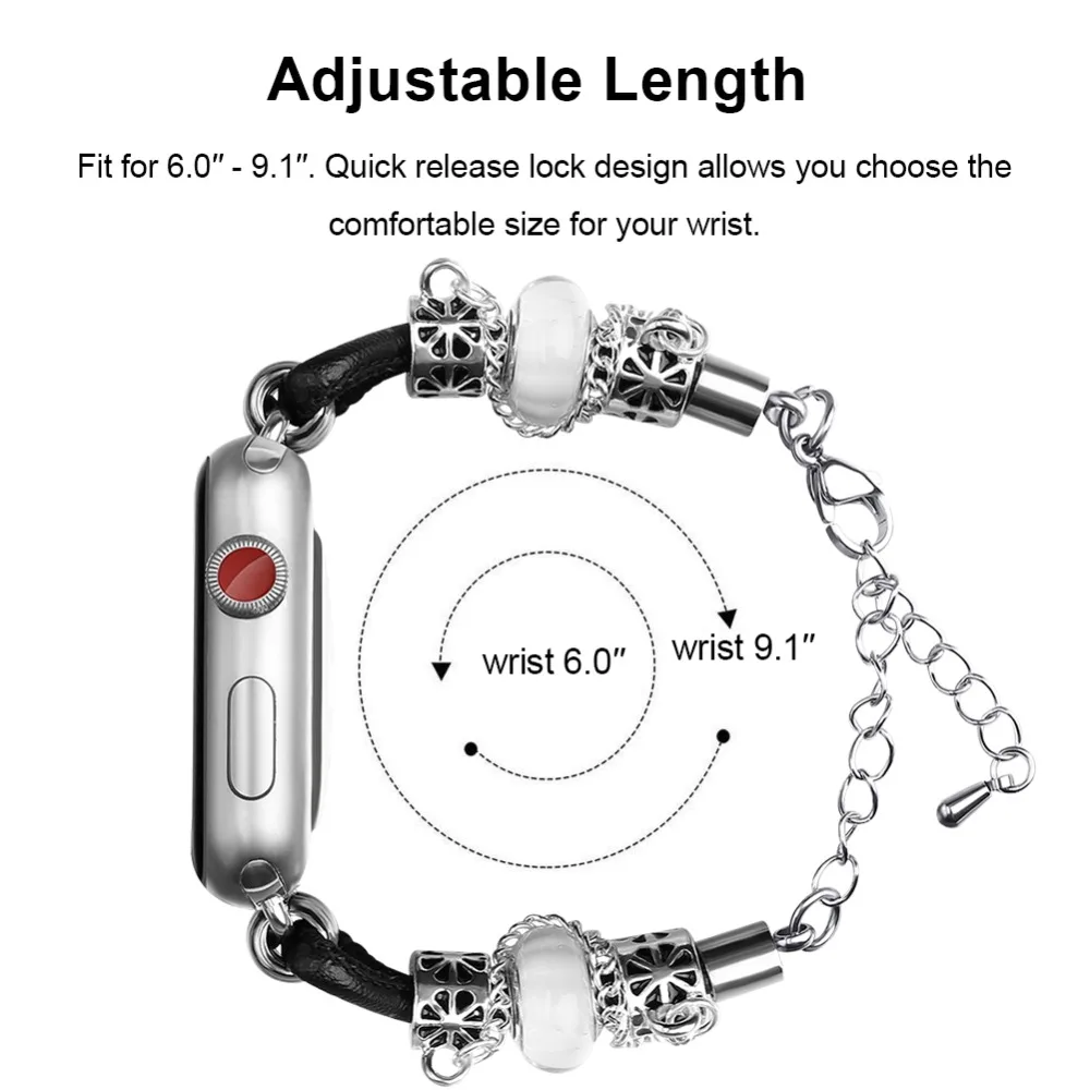Совместим с Apple Watch Band 42 мм 38 мм 44 мм 40 мм, металлические iWatch полосы Замена для серии 4 3 2 1 LM82007