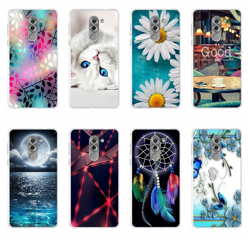 Чехол для Fundas Huawei Honor 6x тонкий мягкий силиконовый чехол из ТПУ с диагональю 5 дюйма