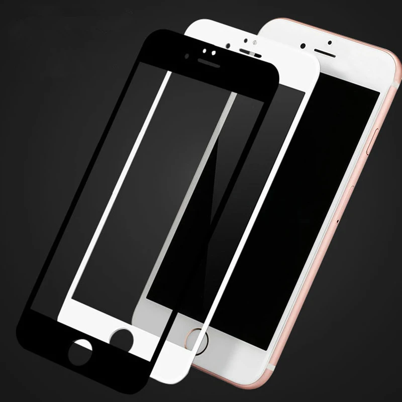 3D التغطية الزجاج المقسى ل iphone 7 6 6s 8 زائد الزجاج iphone 7 8 6 X واقي للشاشة زجاج واقي على iphone 7 plus