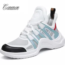 Comemore/дышащая женская обувь для бега; коллекция года; Женская теннисная обувь; кроссовки; женская спортивная обувь; спортивная обувь с высоким берцем; цвет белый