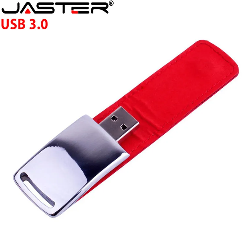 Флэш накопитель JASTER флеш USB 3 0 8 ГБ 16 32 64 кожаная Флэшка с картонной коробкой