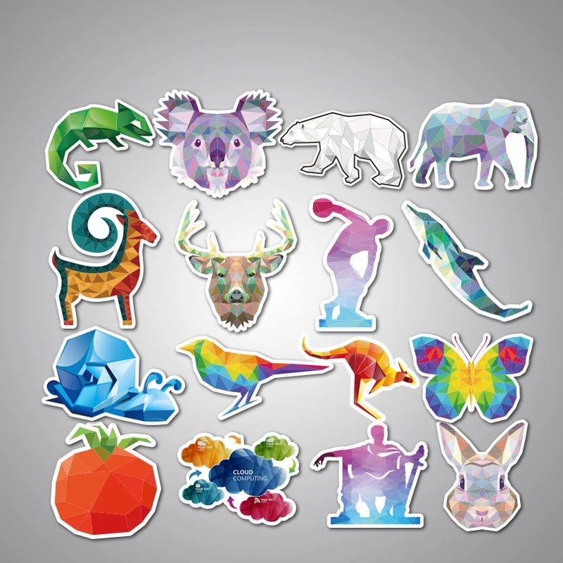 

Cartoon Waterproof Graffiti Stickers Animal Anime Stereo Sticker Notebook Refrigerator Skateboard Children Classic Toys - WTZ086
