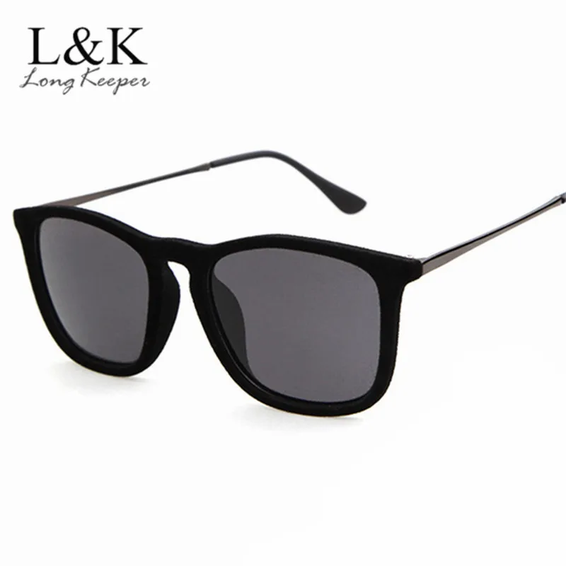 

Retro Ladies Women Velvet Female Sunglasses Color Square Brand Vintage De Sol Sun glasses Original Sunglasses for Men 4187