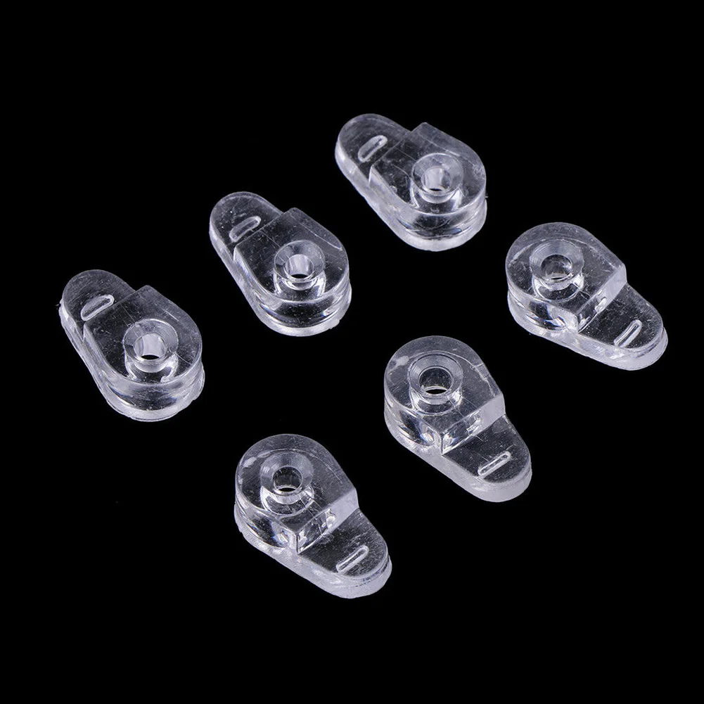 

100PCS Plastic Glass Retainer Transparent Mirror Cabinet Fix Clips QJS Shop