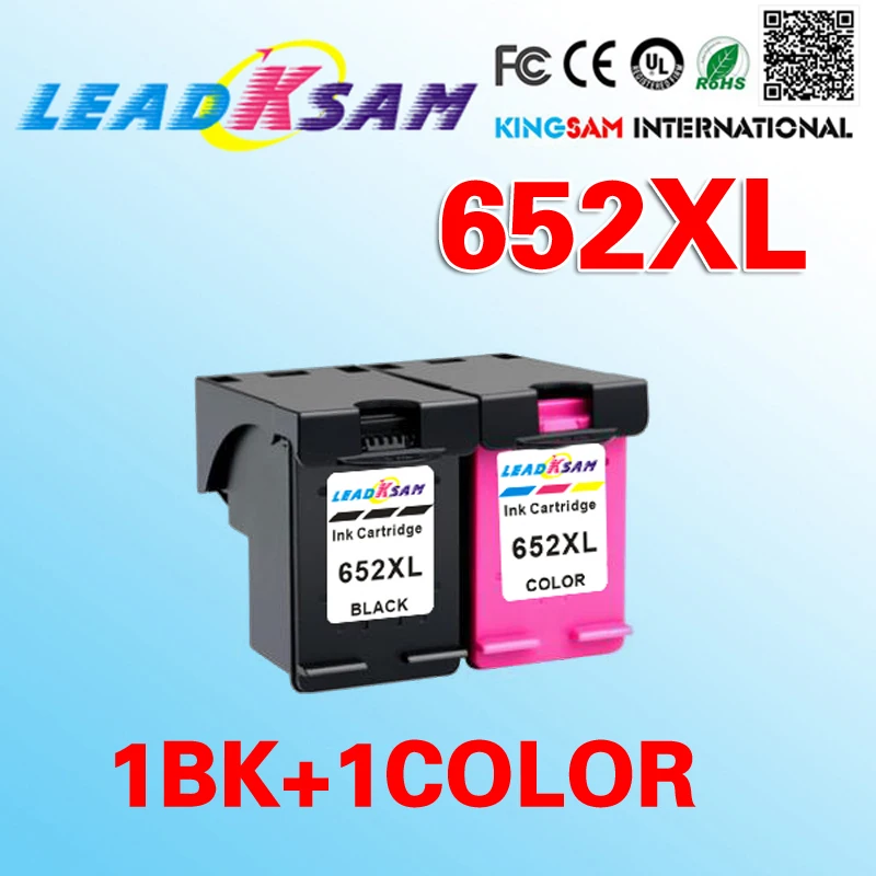 Leadksam картридж совместимый для hp652 652xl с чернилами hp DeskJet 1115 2135 3635 3775 3785 3835 4535 4675 1115 принтер