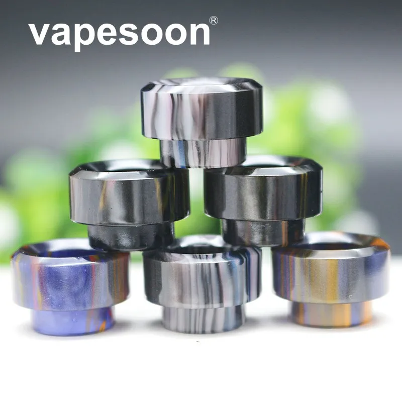 

vapesoon Original colorful beautiful 810 Drip Tip for TFV8 big baby X-priv TFV12 prince Switcher NRG tank resin Driptips 3PCS