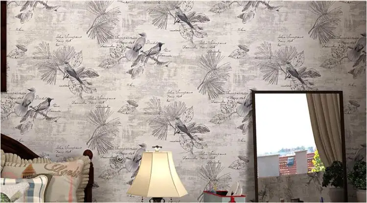 Beibehang китайский стиль Ретро цветок птицы обои Гостиная Ресторан диван фон стены спальни
