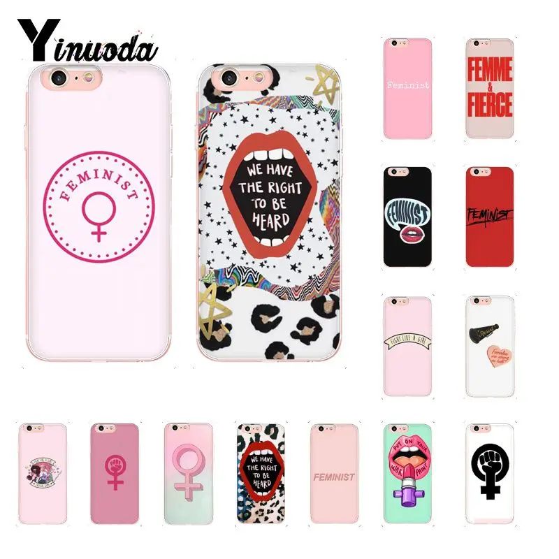 

Yinuoda feminist logo TPU Phone Case Cover Shell for iPhone X XS MAX 6 6s 7 7plus 8 8Plus 5 5S SE XR 10