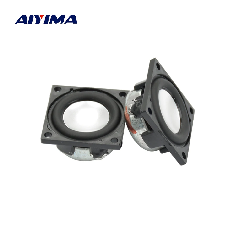 

Aiyima 2PC 1Inch Square Speaker 23MM 4Ohm 2W Full Range Speaker Super Sound Quality Mini Audio Bluetooth Loudspeaker