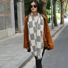 Tartan Plaid Scarf Women Winter Scarf Female Warm Shawls And Scarves Women