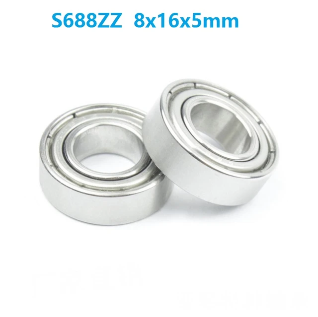10 Ceramic Bearing S688ZZ 8x16x5 ABEC-5 Miniature Ball Bearing 