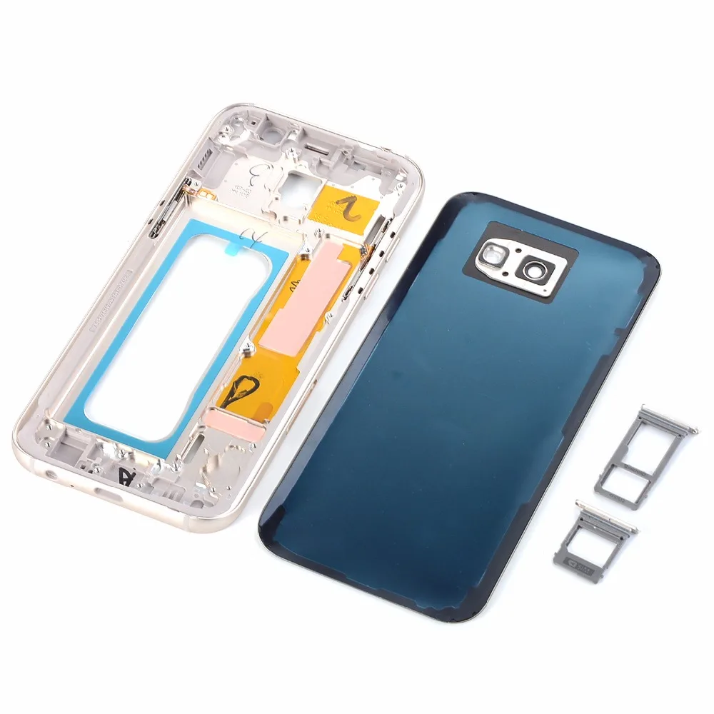 Для Samsung Galaxy A5 2017 A520 A520F корпус металлический Lcd средняя рамка + батарея Задняя