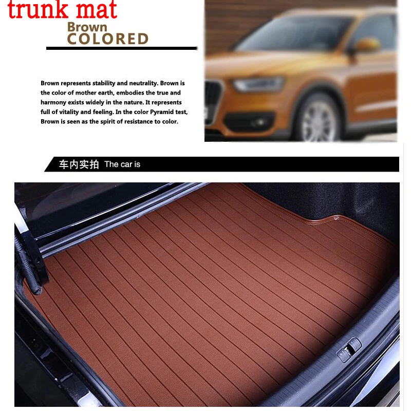 Коврик для багажника автомобиля Volkswagen VW Golf Passat Touran Caddy Superb/T5 GOLF Beetle кожаный 3D ковер