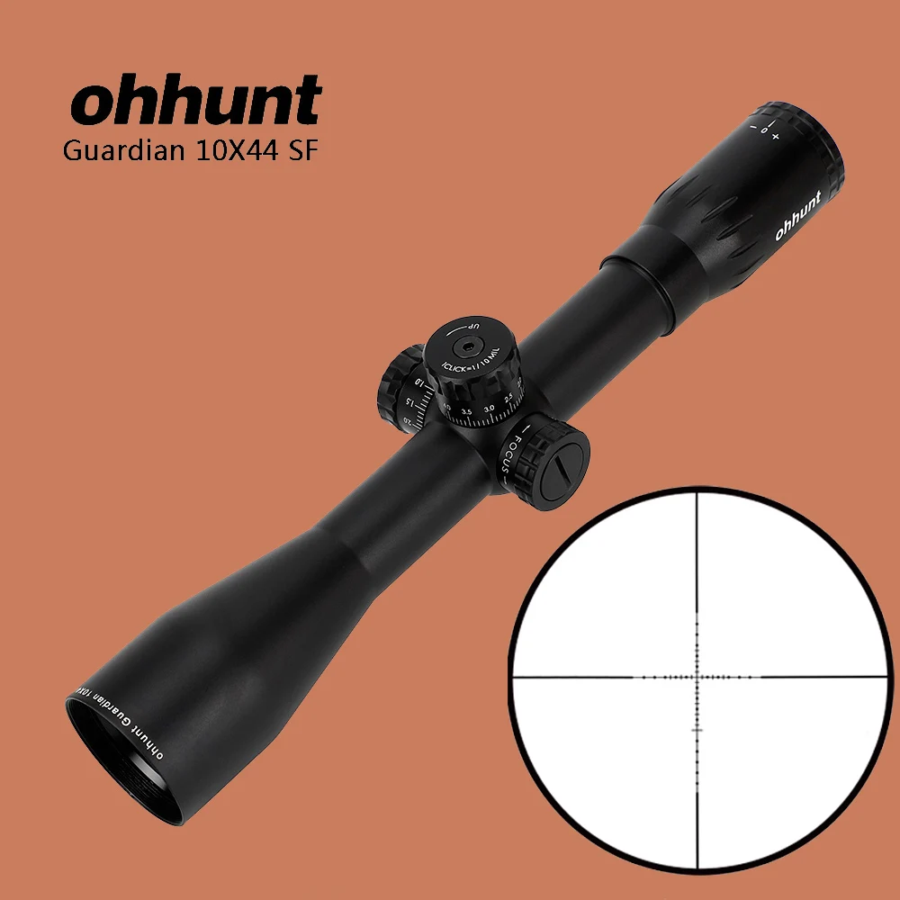 Ohhunt Guardian 10X44 SF охотничий оптический прицел область 2 Стиль стеклянная сетка Боковая регулировка параллакса тактический прицел с башенки