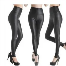 Sexy Legging Skinny-Pants Stretch Push-Up Punk Black High-Waist Plus-Size Fashion YSDNCHI