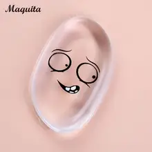 Горячая новинка прозрачный слоеный модный прозрачный мультяшный детский Силиконовый водонепроницаемый спонж для макияжа дропшиппинг