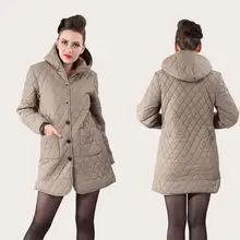 Пальто большого размера, XL-6XL, обхват груди 130 см, Женская хлопковая стеганая куртка, зимняя куртка средней длины из хлопка размера плюс, женские куртки, пальто