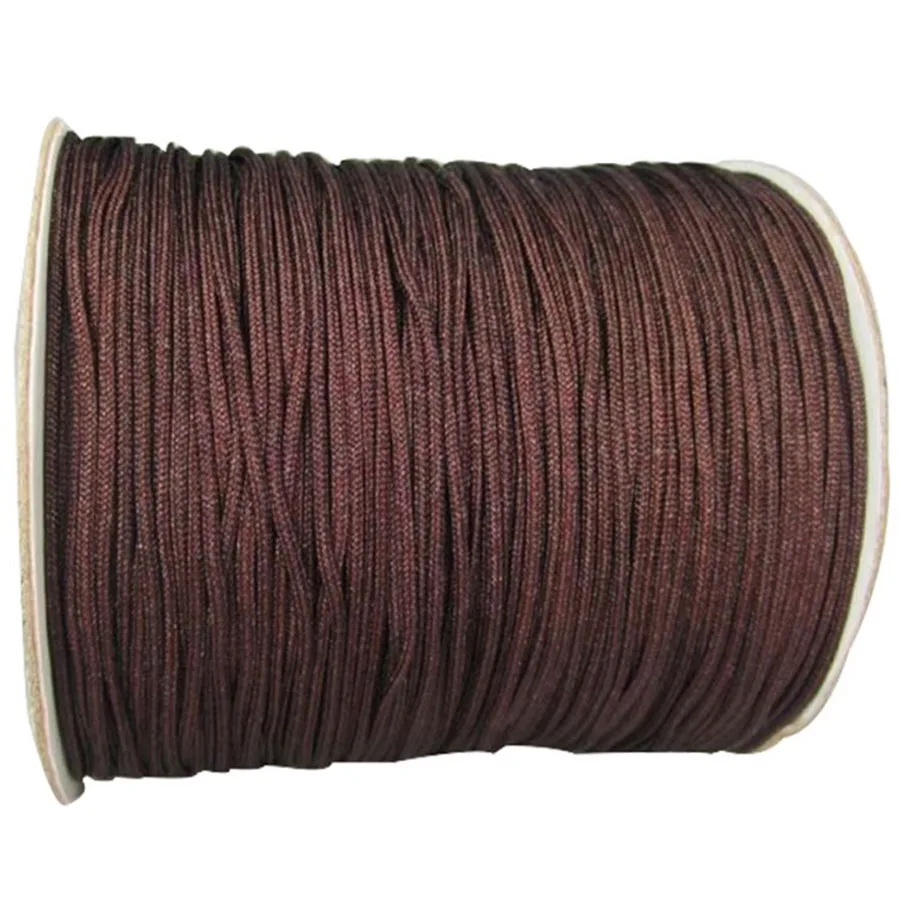 

1.5mm Dk Coffe Rattail Satin Braid Nylon Cord+Jewelry Accessories Macrame Rope Bracelet String Beading Cords 200m/Roll