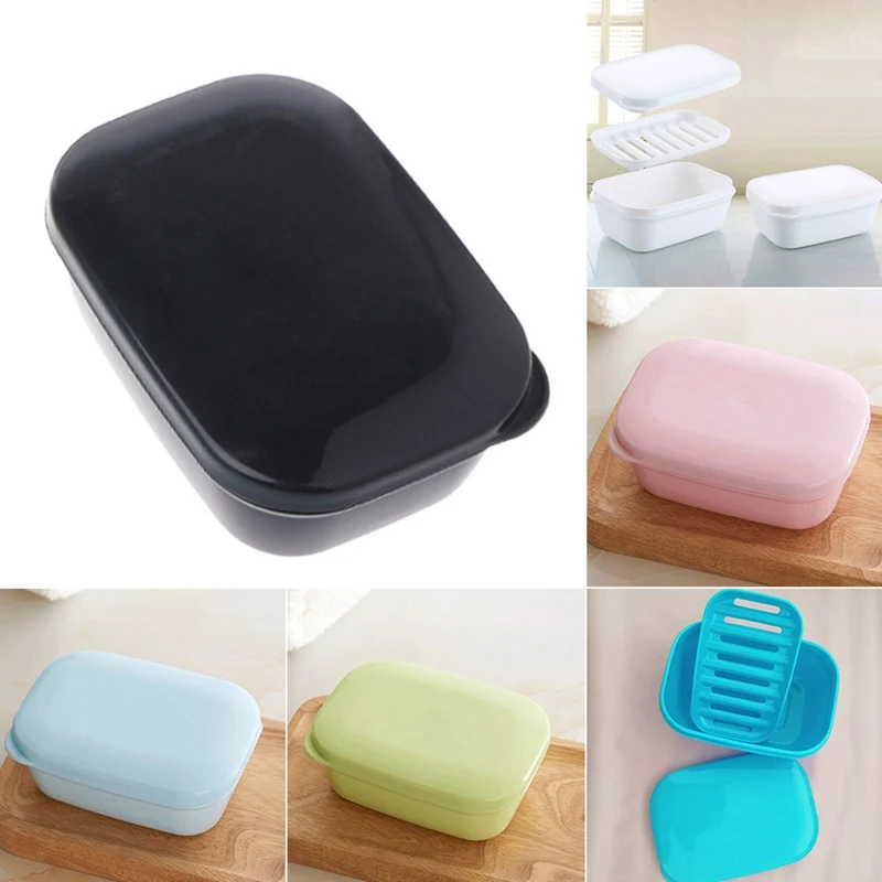 Nice Home Bathroom Shower Soap Box Dish Plate Holder Case