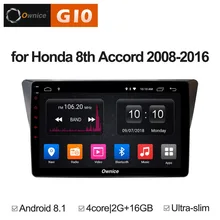 Quad 4 Core 2 ГБ Оперативная память+ 16 ГБ Встроенная память 10,1 дюймов Android 8,1 dvd-плеер для Honda 8th accord 2008- gps навигация Радио стерео BT