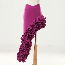 Новое поступление латинские танцевальные платья красные/черные/фиолетовые/леопардовые Бальные Танцевальные юбки ча/Румба/Самба/Танго/латинские юбки DQ13010