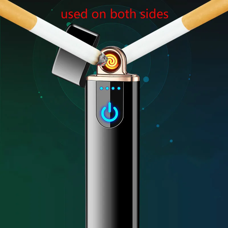 

USB Lighter Electronic Arc Cigarette Lighter Rechargeable Touch Screen Switch Lighter Gifts Windproof for Men and Women Mini USB