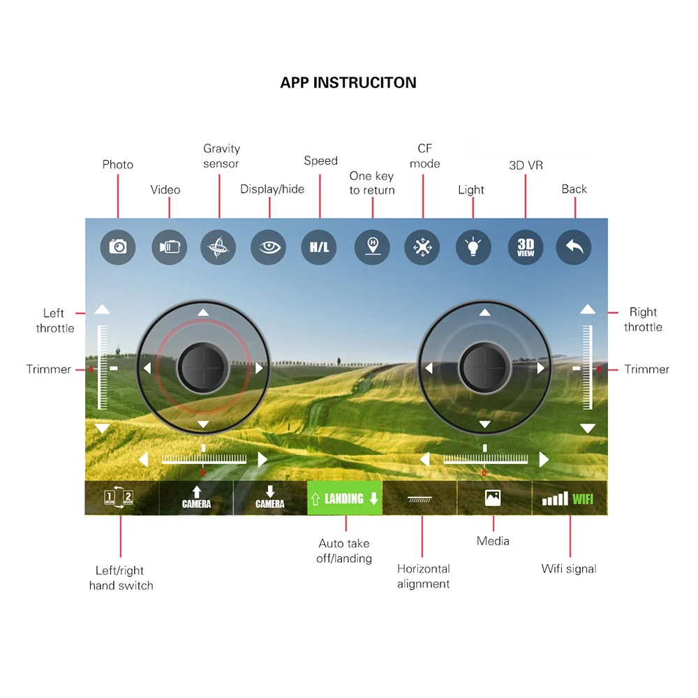 K130 ALPHA 0.3MP Wifi FPV Camera Transformable Egg Drone Height Hold G-sensor Folding RC Quadcopter APP Control Toy Helicopter (10)