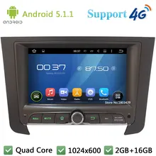 Quad Core 7″ 1024*600 2Din Android 5.1.1 Car DVD Video Player Radio Stereo FM DAB+ 3G/4G WIFI GPS Map For SsangYong REXTON 2014