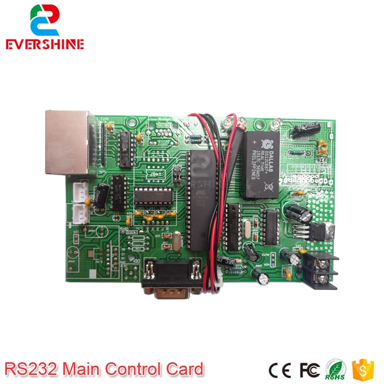 Main Control Card 12V RS232 Gas Oil Price LED sign Control Board Use For All Size Led Digital Number Module For Gas Station