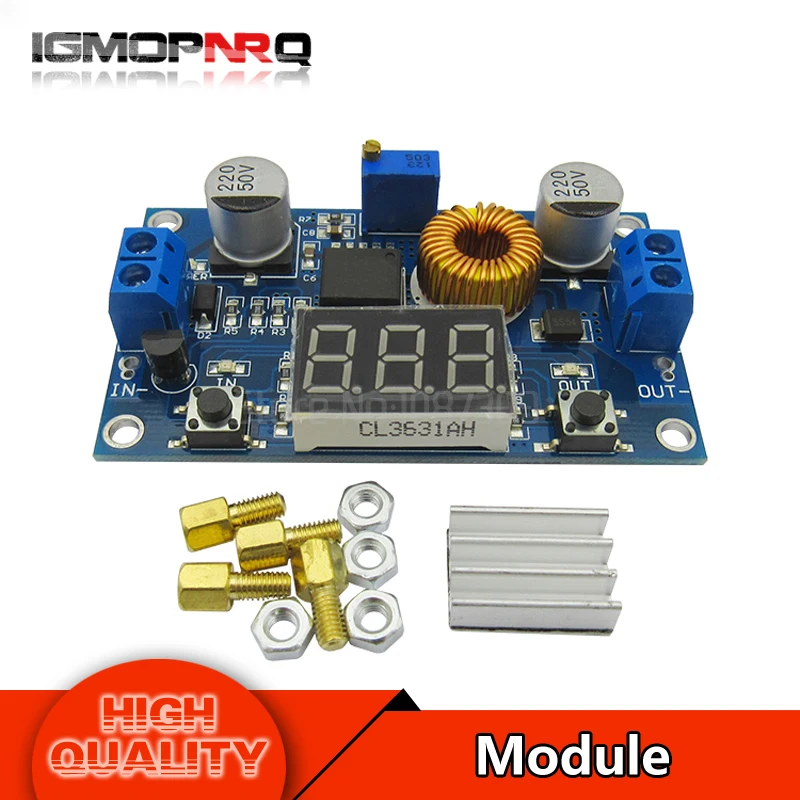 

1pcs 5A 75W DC-DC Adjustable Step-down Module Step Down Modules with Voltmeter new