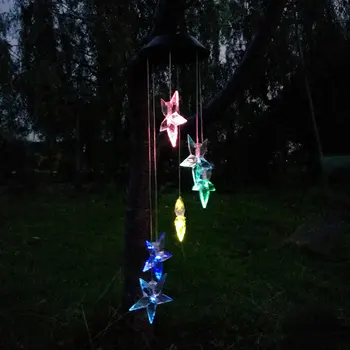 

Solar Wind Chime Light Color Changing Stars Energy-saving LED Lamp for Garden LKS99
