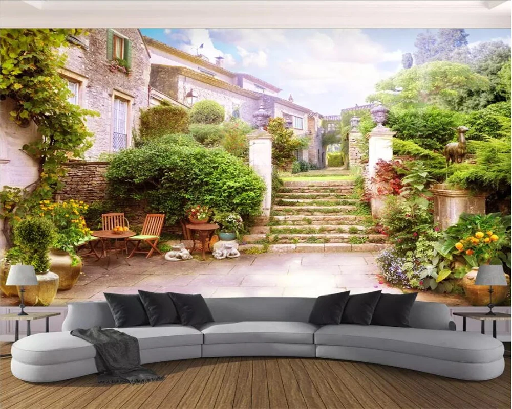 3D обои beibehang на заказ настенная фотография в европейском городке садовом