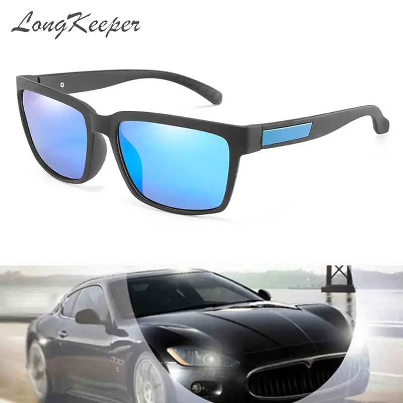

LongKeeper Square Polarized Night Vision Sunglasses Women Outdoor Mirror Driving Goggles Men Sport Big Gafas de sol UV400