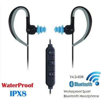 

Waterproof IPX8 Swimming 3M Diving Music Headphones Bluetooth Wireless Sport Running Headset Earphones With Microphone For Phone