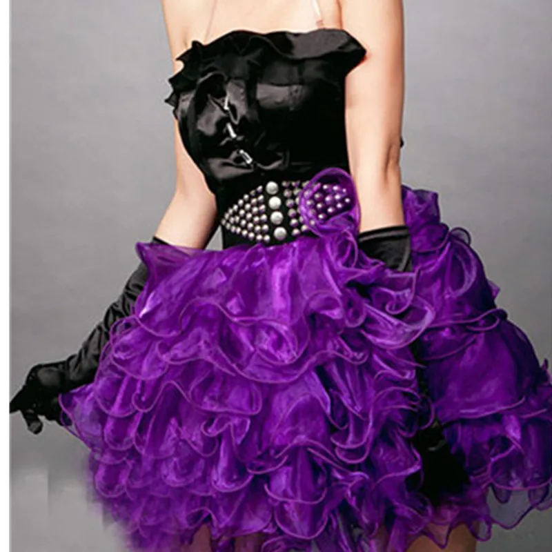 Adult Sexy Layered Ruffle Mini Tutu Skirt Women Burlesque Costume ...