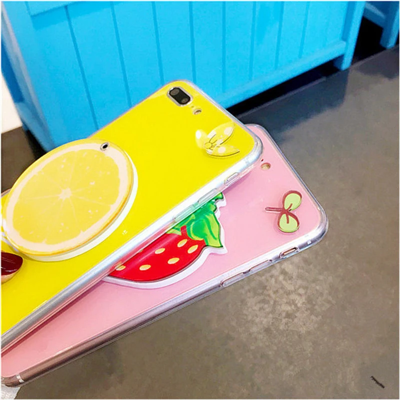 Yespure Lembut Seluler Penuh Sarung untuk iPhone 7 Plus Kasus Handphone Aksesori Kasus dengan Cermin Cermin 5.5 Inch Capa Perempuan
