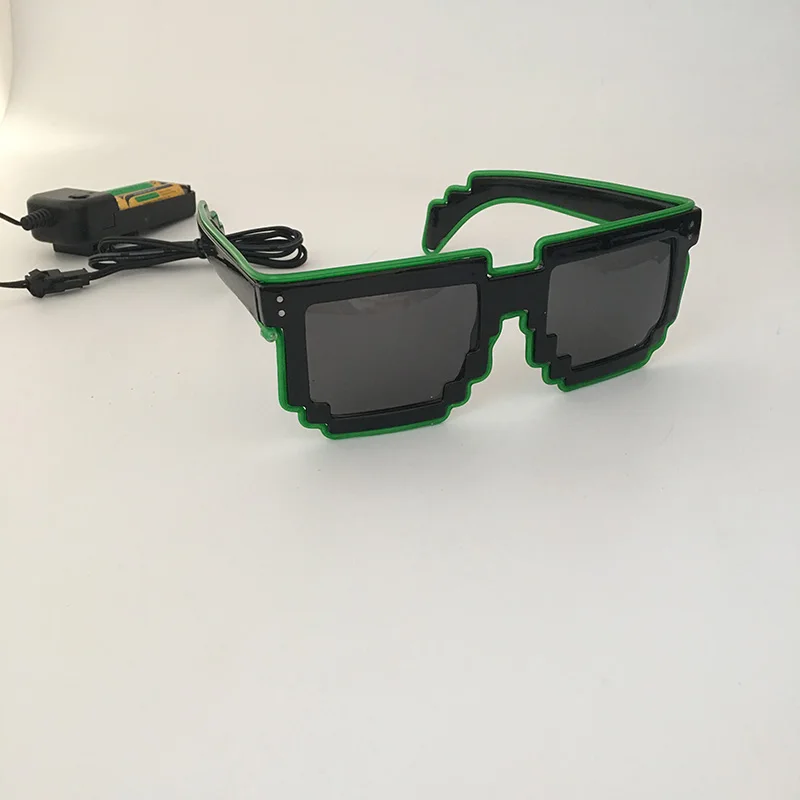 Цветные очки DIY 2020 светодиодный светильник El Wire мигающие EDM EDC вечерние аксессуары