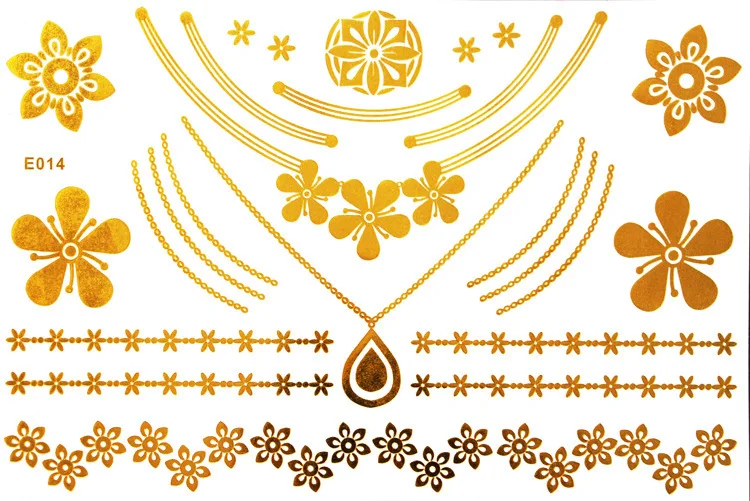 Popular Europe High end bronzing flash tatoo waterproof l temporary