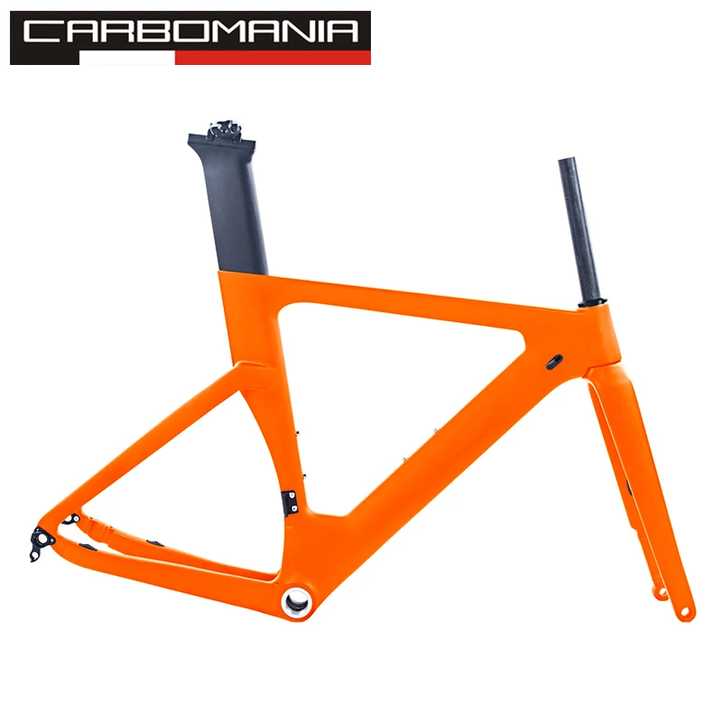 Perfect Newly Carbon Road Frame disc brake 2020 DI2 Mechanical carbon fibre road cycling race bicycle frameset Thru Axle 12mm 49/51/54cm 5