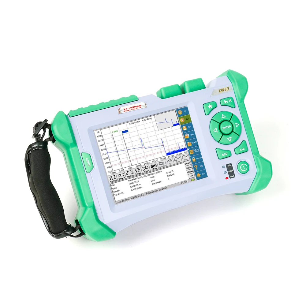 

Designed for FTTX application Komshine MM Multimode OTDR QX50-M, built in VFL, equal to Ruiyan OTDR, EXFO OTDR