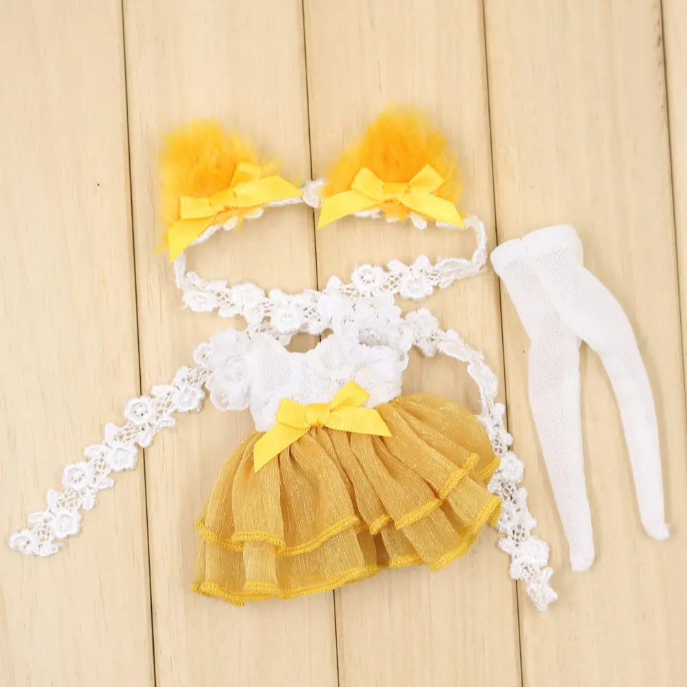 Одежда с кошачьими ушками, головной убор, подходит для 20 см, высота ...